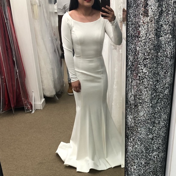 NWT Sherri Hill 52511 Ivory Meghan Markle Dress - Picture 1 of 3
